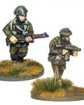 British airborne flamethrower and sniper teams