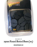 25mm Round slotted base