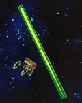 Space Fighter Range Ruler Green