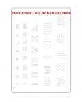 Roman Letters Stencil L