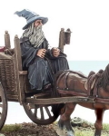 Gandalf the Grey Foot, Mounted and on Cart
