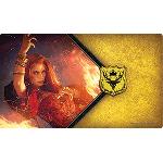 The red woman playmat