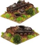 German Wrecked Panzer 38(t) (Invasion of Poland) Objective Marker