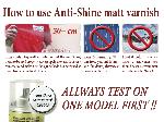 Anti-shine, matt varnish (spray/podkad)