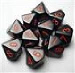 Chessex Opaque Polyhedral d10 Set - Black/red